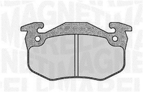 MAGNETI MARELLI Piduriklotsi komplekt,ketaspidur 363916060385